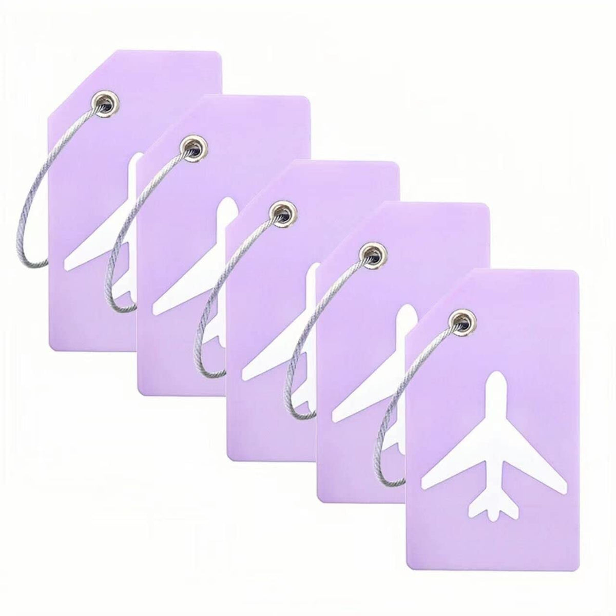 5Pack Silicone Luggage Tag with Name ID Card Perfect to Quickly Spot Luggage Suitcase By Ovener