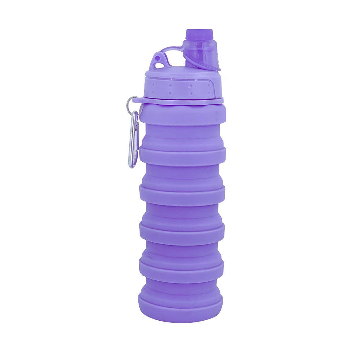 Collapsible Water Bottles Travel water bottle Sports Portable Sport Water Bottle Reusable Water Bottles comes with mountaineering Buckle 500ml silicone Water-proof camping water bottle