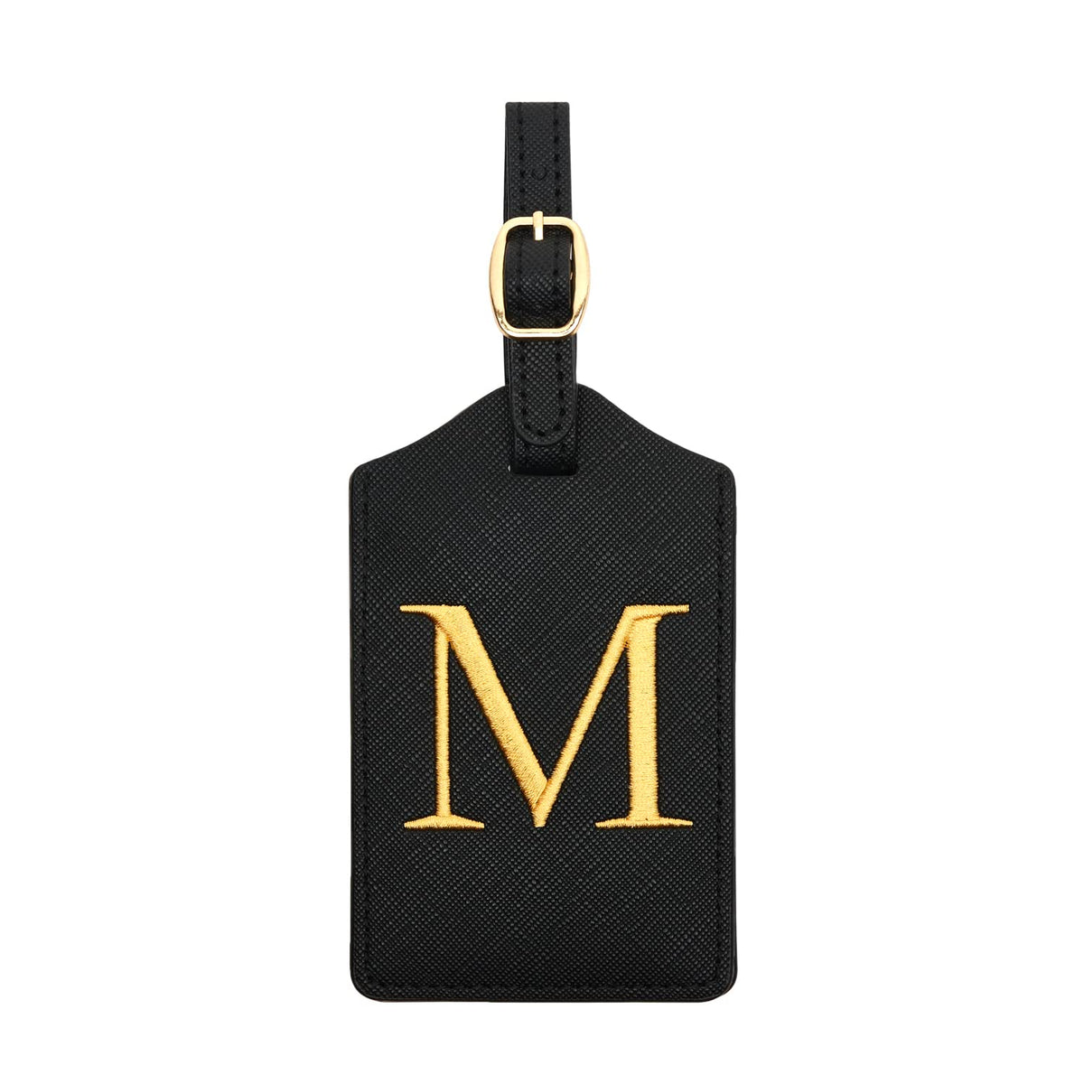 Luggage Tag PU Leather for Suitcase Baggage Handbag Travel Bag Label Suitcase Tag Label Tag w. Name Card & Privacy Cover (S)
