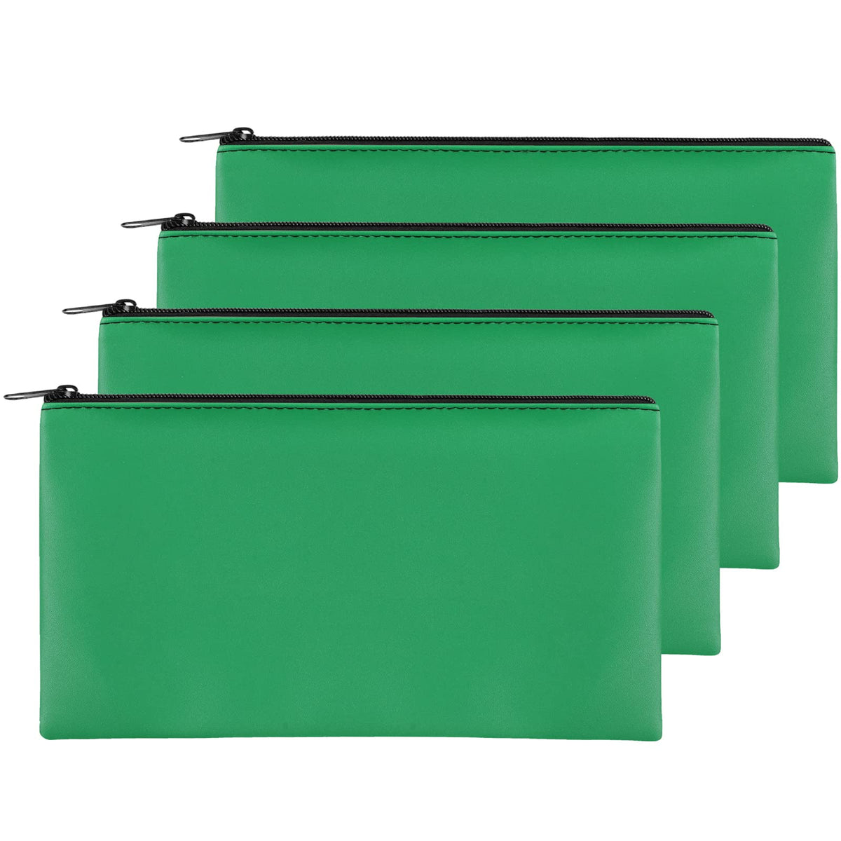 2 Pieces Money Bags with Zipper, 11x6.1 inch Money Pouch, Bank Bag, Cash Bag, Check Wallet, Cosmetics