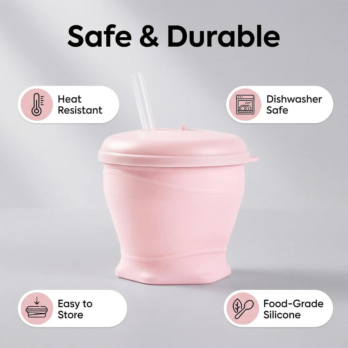 4 Pack Silicone Collapsible Travel Cups with Straws 6oz Foldable Water Cup Bpa-free Folding Camping Mug Small Portable Drinking Cup with Lid for Travel Hiking Summer Outdoors