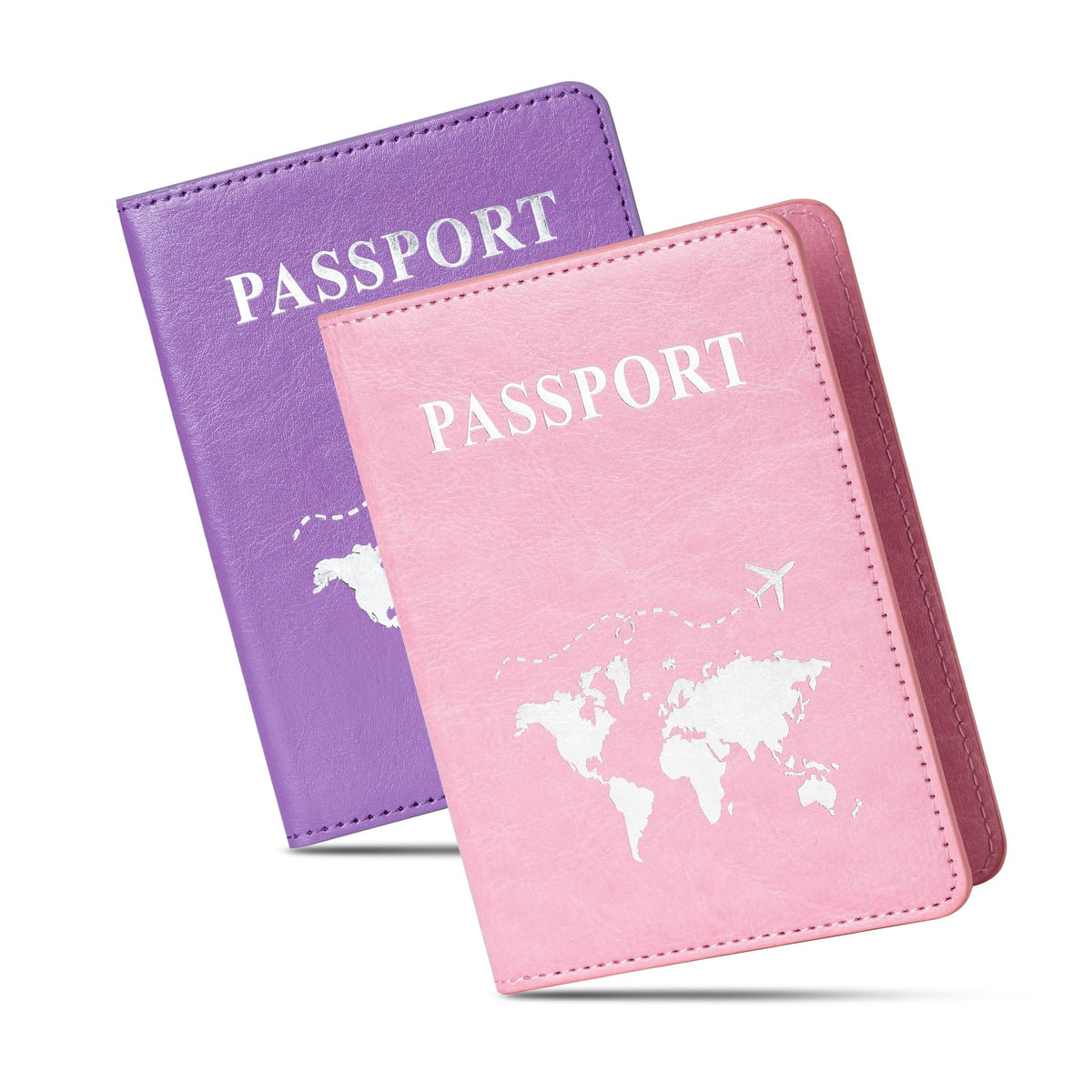 2 Pcs Passport Holders,Ultra Slim Passport Wallet for Travel Essentials