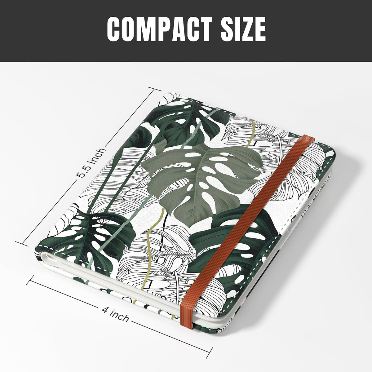 Rimilak Passport Holder,RFID Blocking Passport Cover, Tropical Plants
