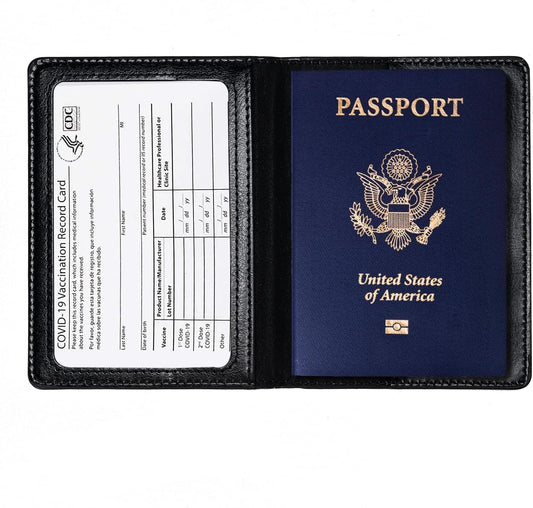 2 Pcs Passport Holders,Ultra Slim Passport Wallet for Travel Essentials