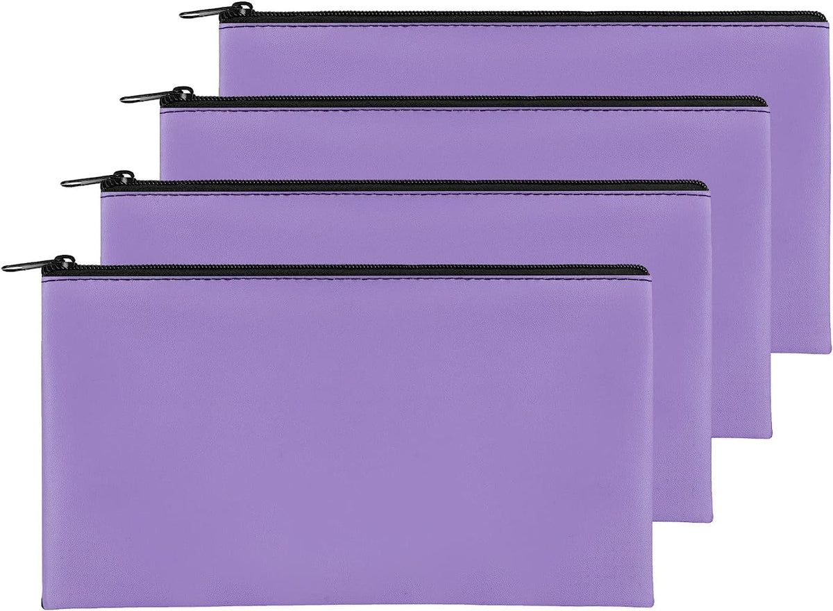 2 Pieces Money Bags with Zipper, 11x6.1 inch Money Pouch, Bank Bag, Cash Bag, Check Wallet, Cosmetics