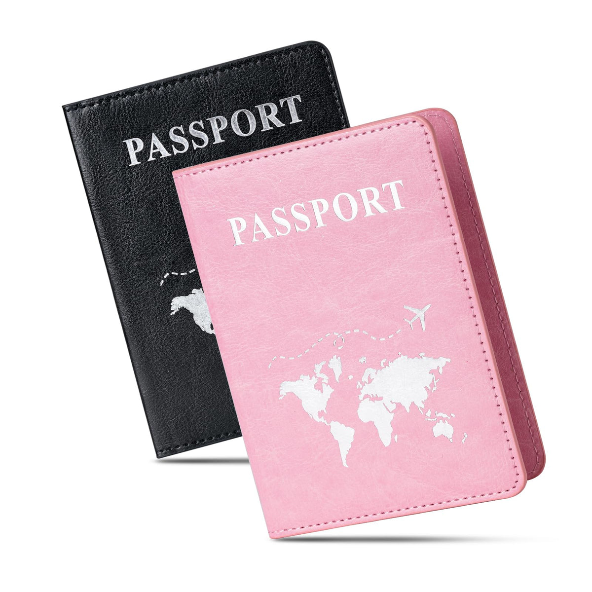 2 Pcs Passport Holders,Ultra Slim Passport Wallet for Travel Essentials