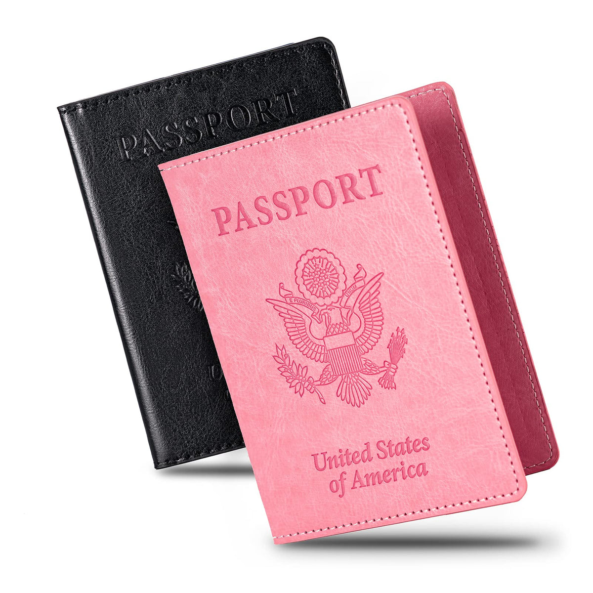 2 Pcs Passport Holders,Ultra Slim Passport Wallet for Travel Essentials