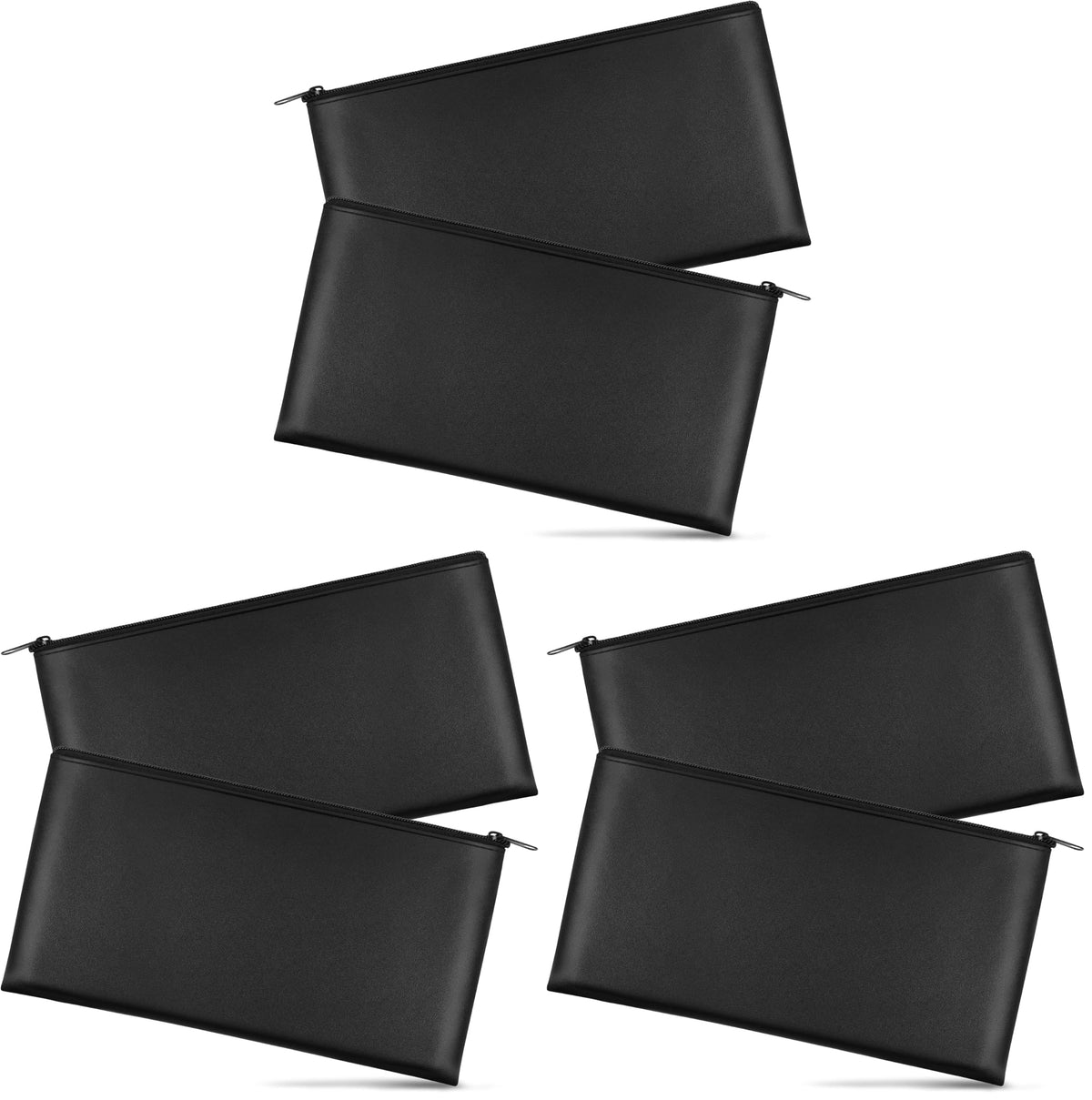 2 Pieces Money Bags with Zipper, 11x6.1 inch Money Pouch, Bank Bag, Cash Bag, Check Wallet, Cosmetics
