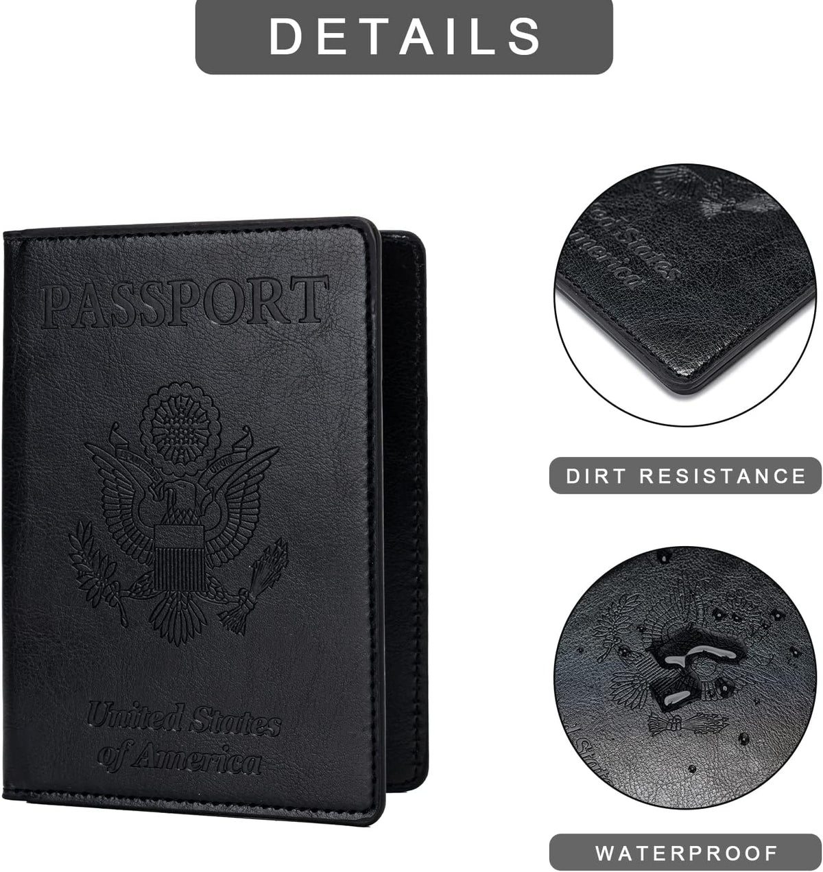 2 Pcs Passport Holders,Ultra Slim Passport Wallet for Travel Essentials