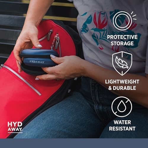 HYDAWAY Tumbler Travel Pack, 16oz Collapsible Cup with Protective Case