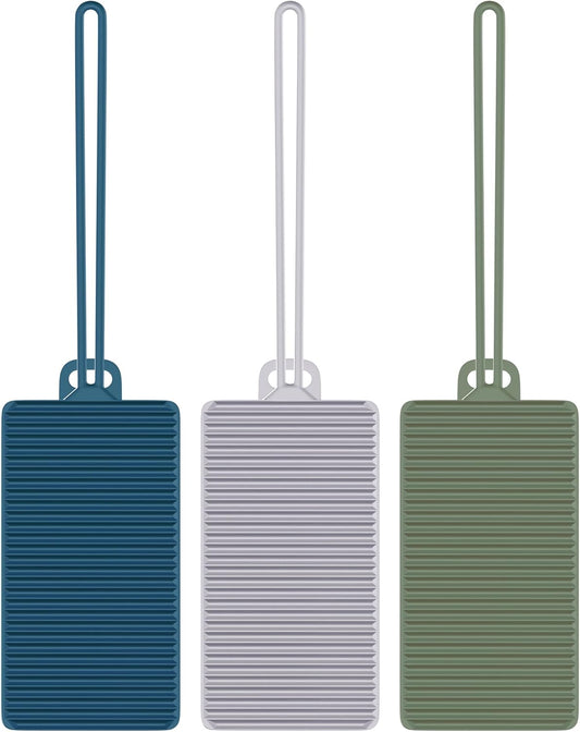 Travelon Set of 3 Silicone Privacy Luggage Tags