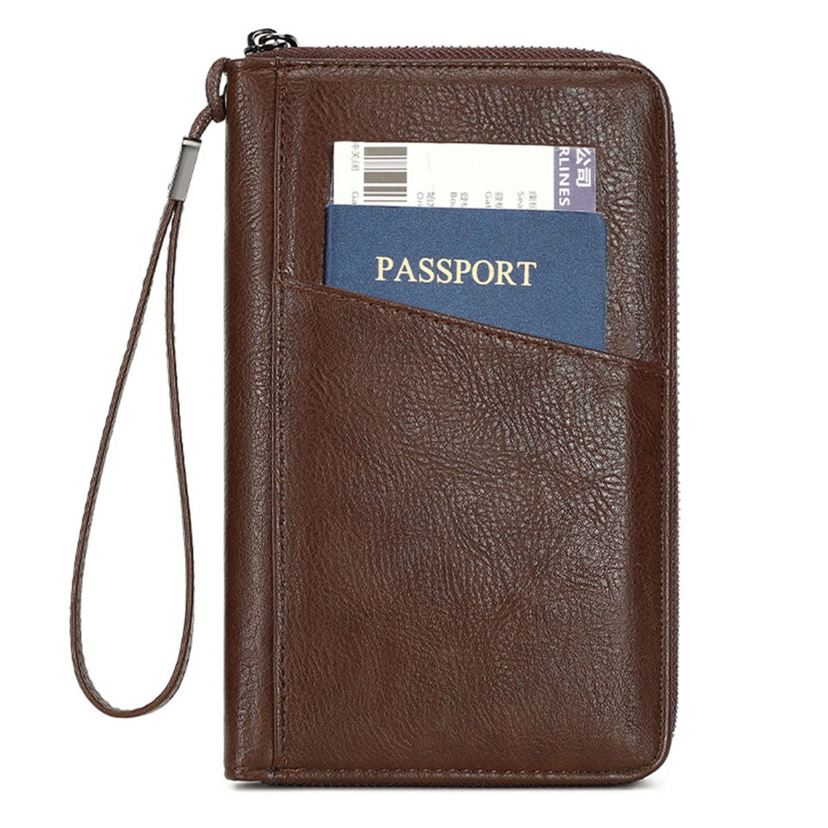 Family Passport Holder for Travel Women and Men RFID Passport Holder with Zipper Passport Case Passport cover Passport Wallet Travel Essentials and Accessories(1-2,Pink)