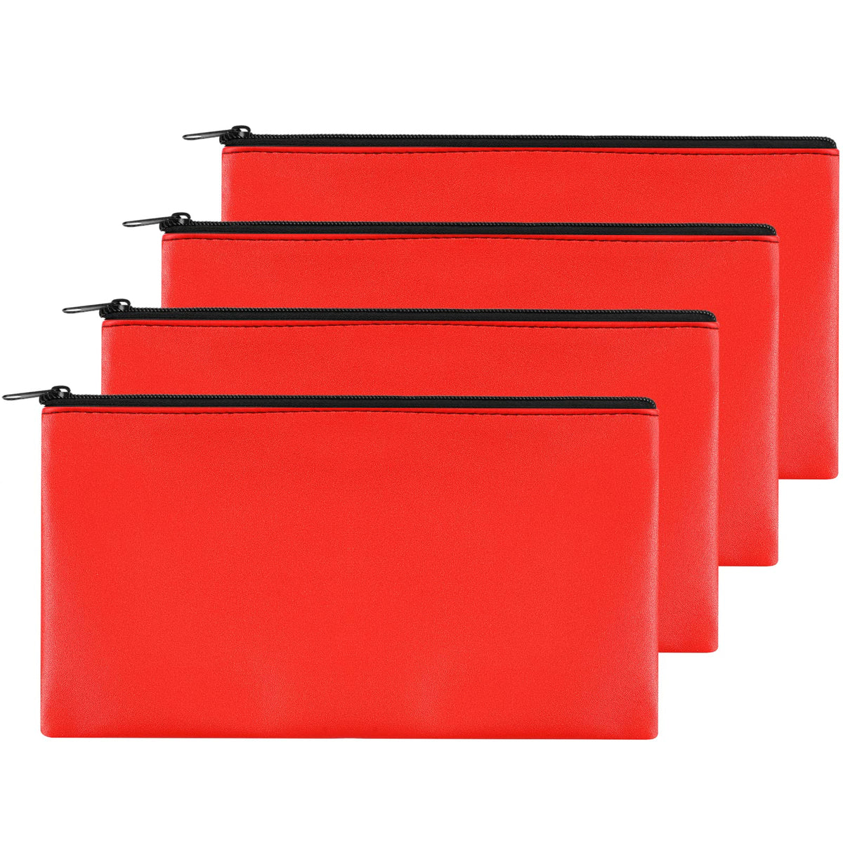 2 Pieces Money Bags with Zipper, 11x6.1 inch Money Pouch, Bank Bag, Cash Bag, Check Wallet, Cosmetics