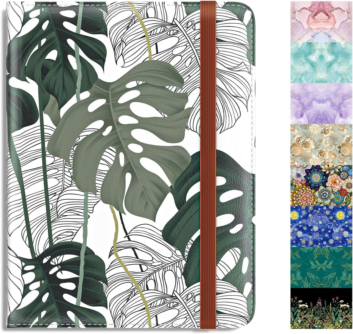 Rimilak Passport Holder,RFID Blocking Passport Cover, Tropical Plants