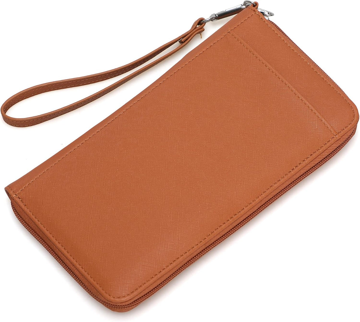 Family Passport Holder for 4, RFID Blocking Travel Wallet with Zipper