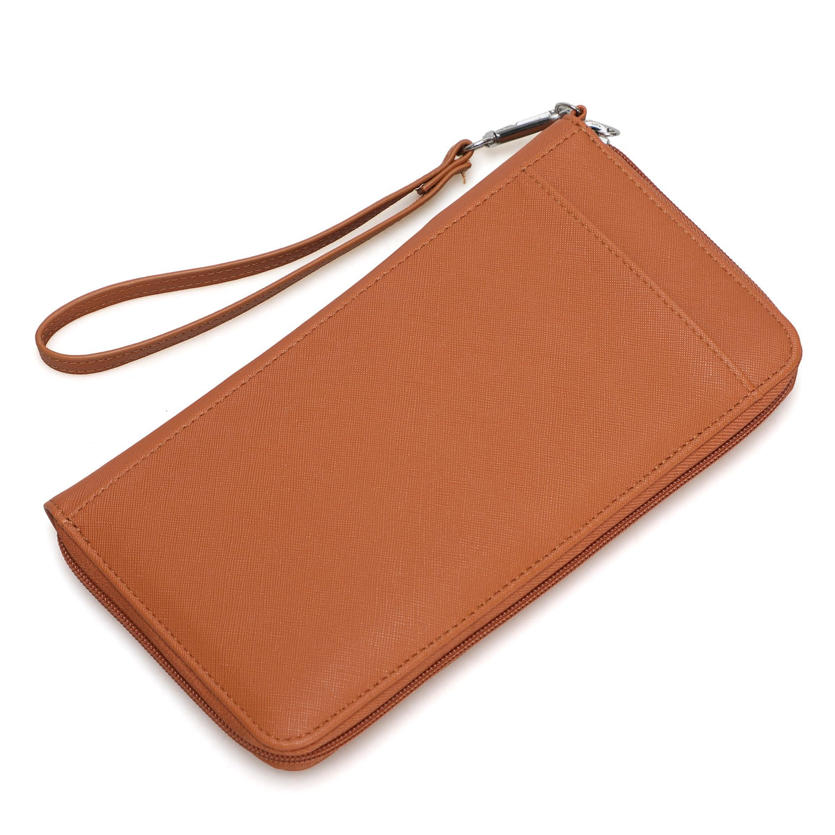 Family Passport Holder for 4, RFID Blocking Travel Wallet with Zipper